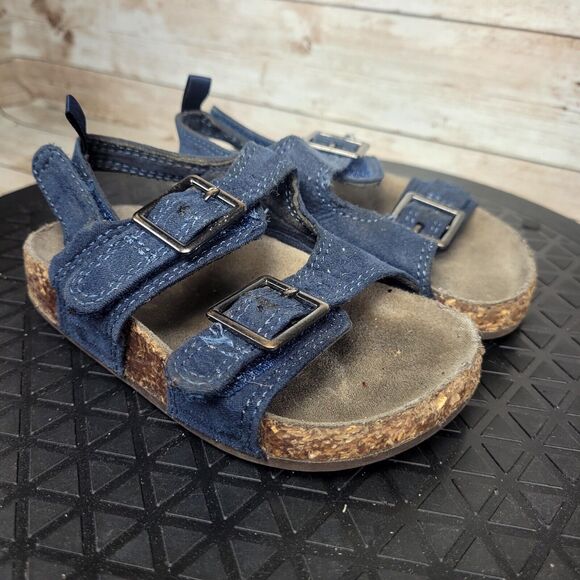 Osh Kosh Kids 7C Open Toe Blue Sandals - Picture 3 of 11